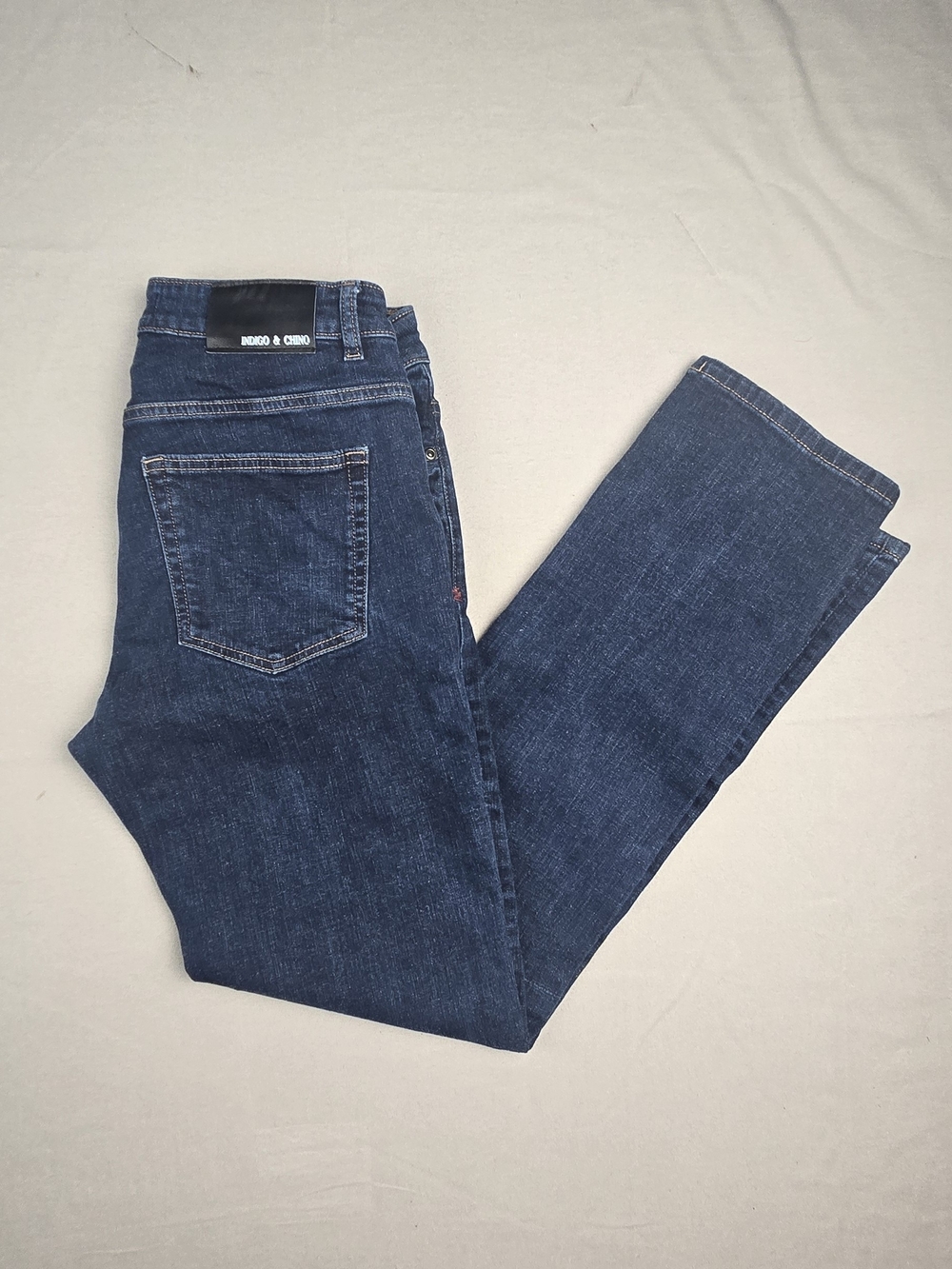 Eco Vogue Mens Indigo & Chino Straight-Leg Denim 30X30